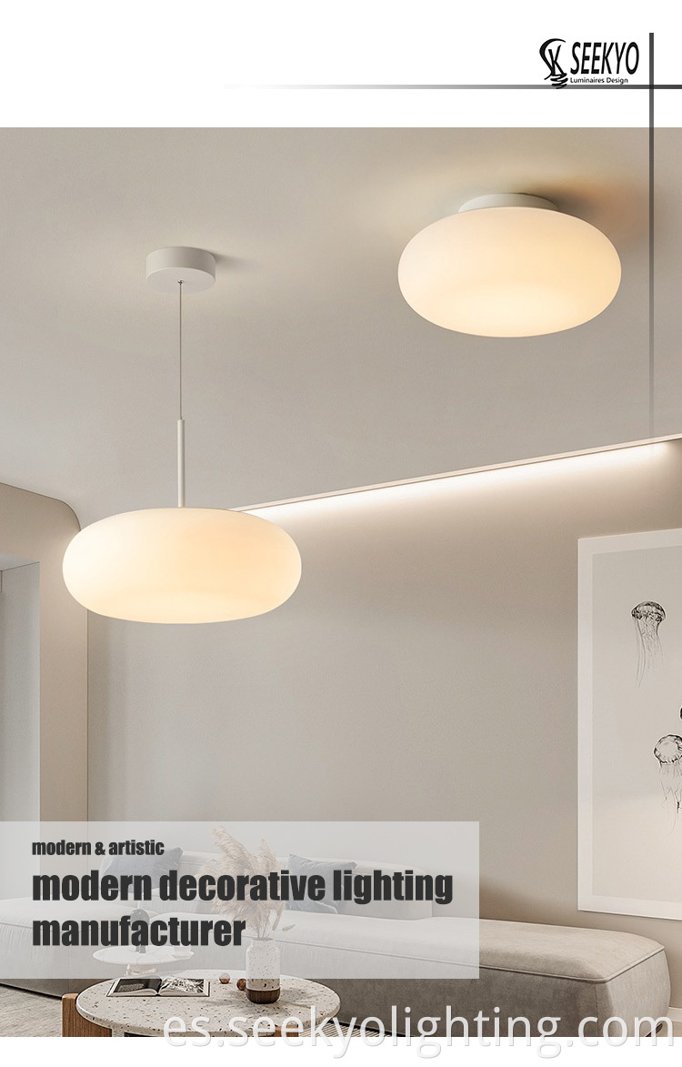 The PE Acrylic Modern Round Pebble Ceiling Lamp is a contemporary lighting fixture that adds a unique touch to any room.